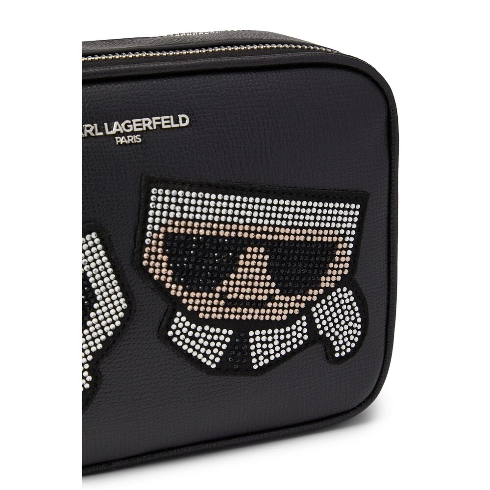 7030 Maybelle Choupette Crossbody, Black/Stone, One Size View 4
